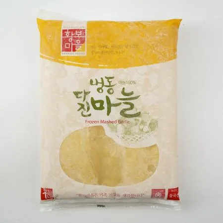 황보마을 다진마늘 중국산 1kgX10개 1박스 냉동