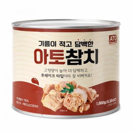 ⭐묶음특가⭐아토 살코기 참치 1.88kg 캔