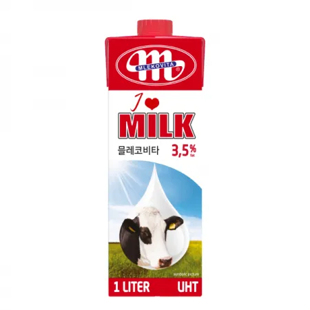 믈레코비타 수입 멸균우유 1L