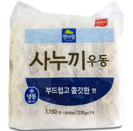 면사랑 냉동 사누끼우동 쫄깃한맛 230gX5 냉동