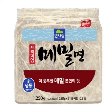 면사랑 메밀면 프리미엄 250gX5입 1.25Kg 냉동