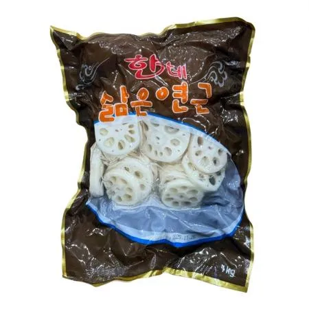 삶은 자숙 연근채 1kg