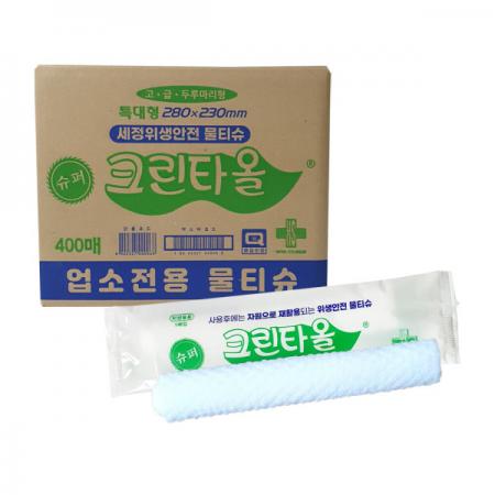 유한크린텍 슈퍼크린타올 물티슈 400매