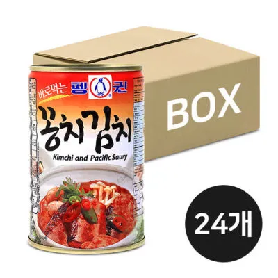 펭귄 꽁치김치 380g*24캔입 (박스)