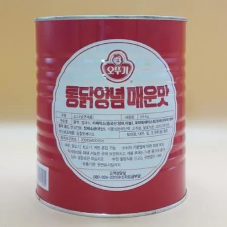 [소비기한 26년10월9일] 오뚜기 통닭양념 매운맛 3.6kg