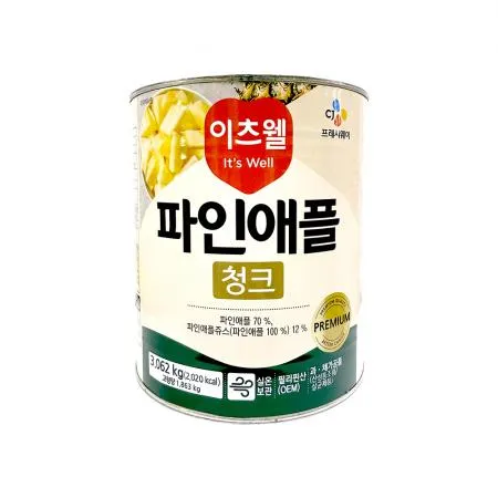 이츠웰 파인애플 청크 3.062kg