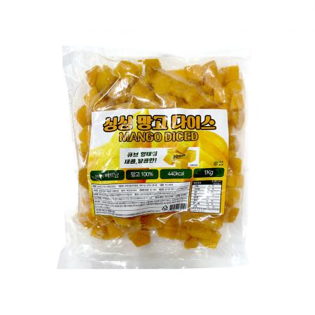 싱싱 망고다이스 1kg 냉동