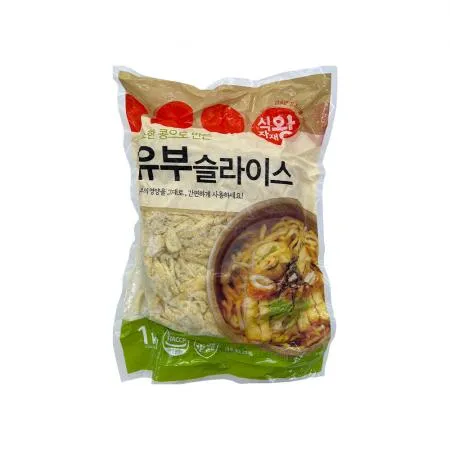 식자재왕 유부 슬라이스 1kg (냉동)