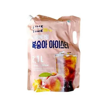 라이브타임 복숭아 아이스티 2.1L