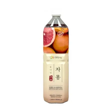 유나인 자몽 1.5L 음료 베이스 농축액