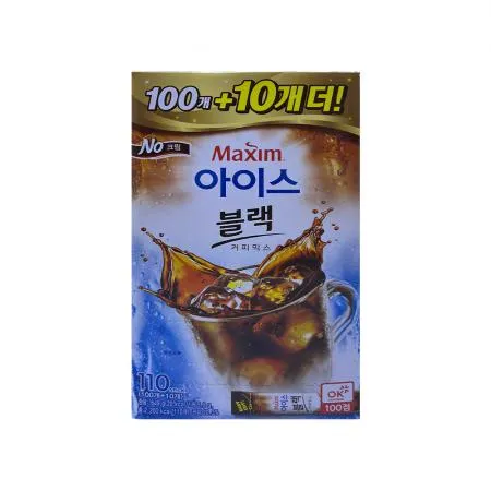 맥심 아이스블랙 커피믹스 110T