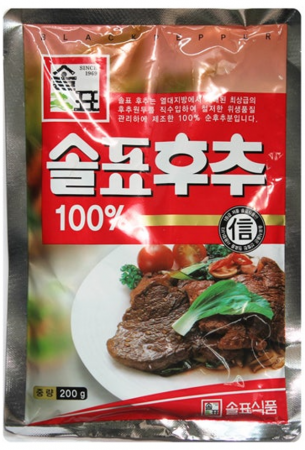 솔표 흑후추분말 200g