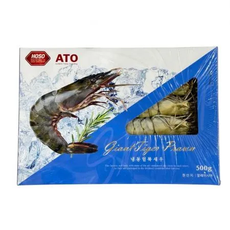 블랙타이거 새우 10미 500g 냉동 얼룩새우