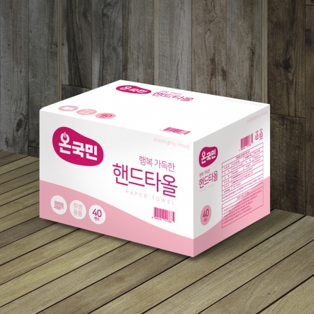 온국민 핸드타올 84매X40밴드