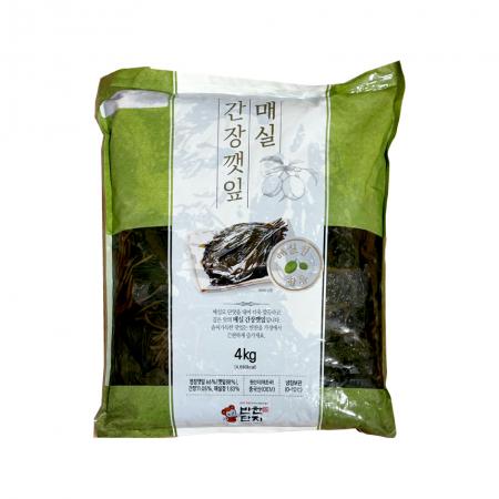 반찬단지 매실간장깻잎 4kg 냉장