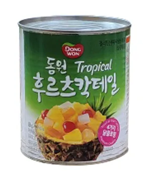 동원 트로피칼 후르츠칵테일 박스 836gX12캔 1박스