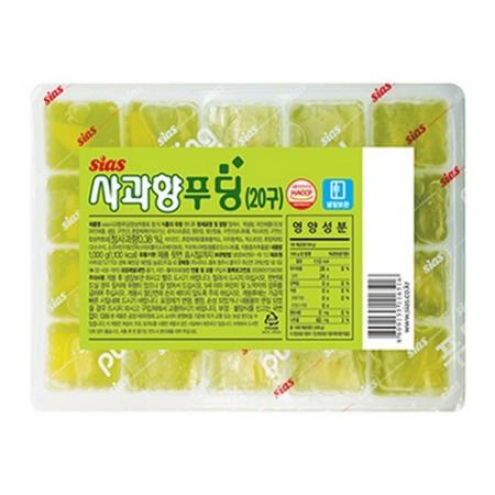 시아스 사과맛푸딩 1Kg 냉장