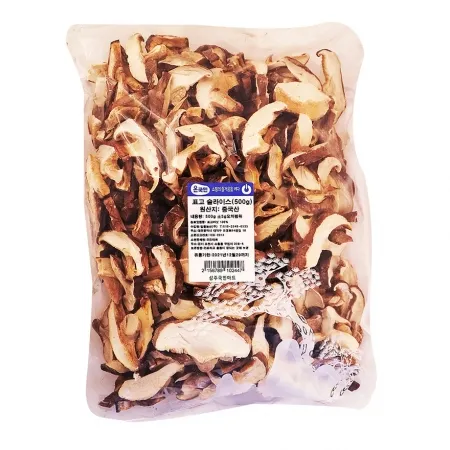 말린 표고버섯 슬라이스 중국산 500g