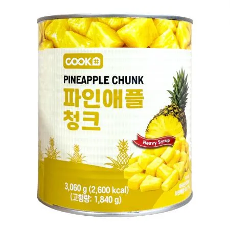 쿡샵 파인애플 청크 3.06kg