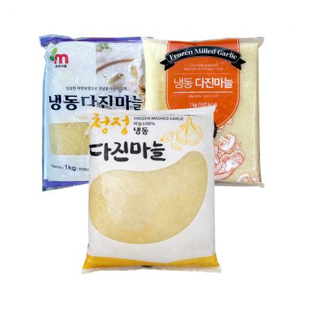 [교차출고]냉동 다진마늘 중국산 1kg