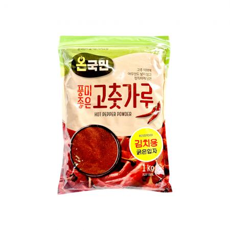 온국민(청정) 김치용 고춧가루 굵은입자 중국산 1kg