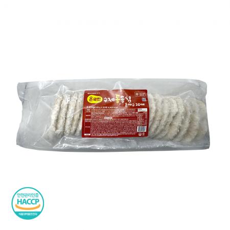 온국민 수제 통등심 돈까스 (130gX20입) 2.6kg 냉동