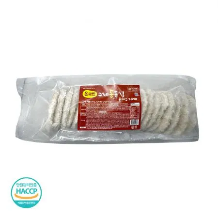 온국민 수제 통등심 돈까스 (130gX20입) 2.6kg 냉동