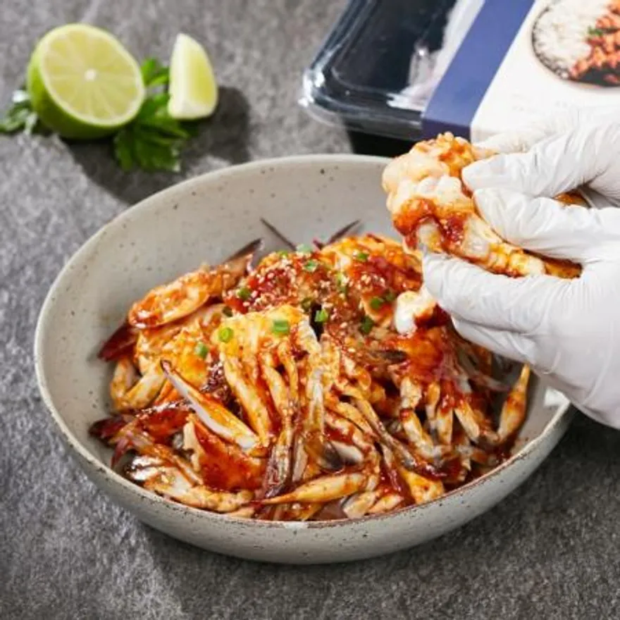 설래담 양념꽃게무침 650g 양념꽃게장 이미지
