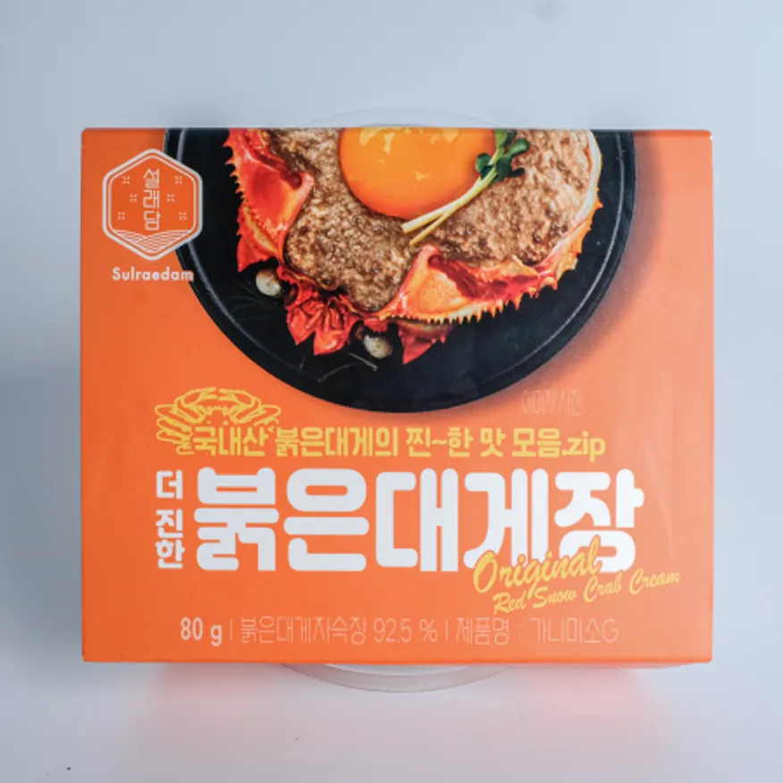 설래담 더진한 붉은대게장 80g 대게딱지장 이미지