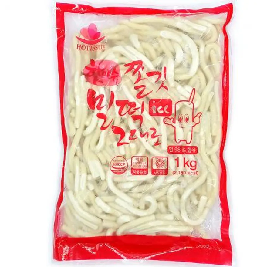 위드쿡 쫄깃 밀떡 그대로 누들 떡볶이 5kg(1kgx5개) 이미지