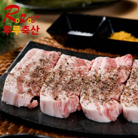 생삼겹살 숯불구이 500g (국내산 냉장 돼지고기) 이미지