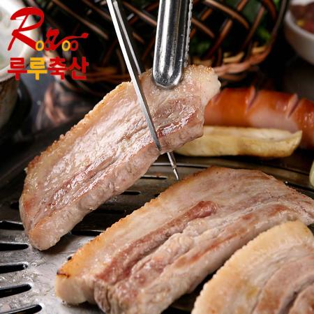 생삼겹살 숯불구이 500g (국내산 냉장 돼지고기) 이미지