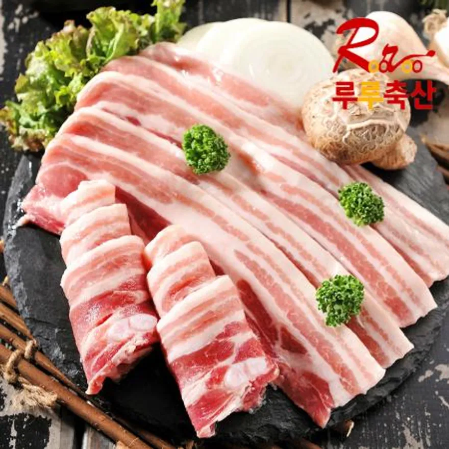 생삼겹살 구이용 500g (국내산 냉장 돼지고기) 이미지