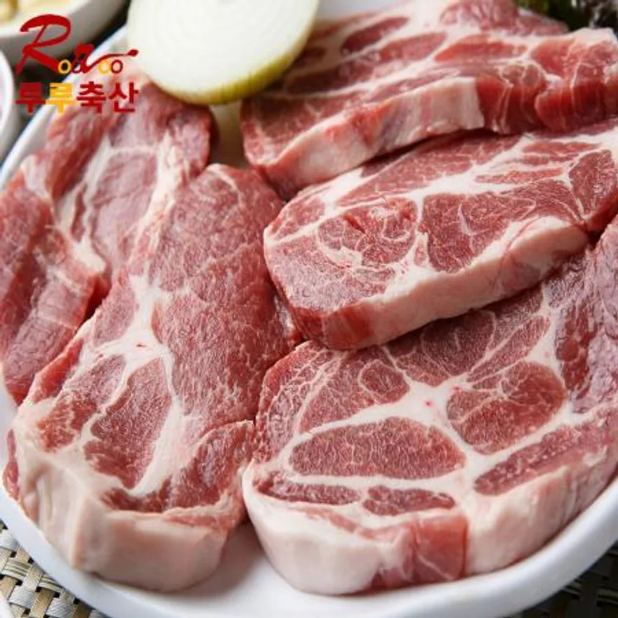 생목살 숯불구이용 500g (국내산 냉장 돼지고기) 이미지