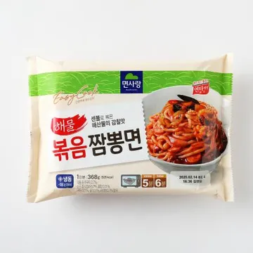 해물볶음짬뽕면 368g 간식 밀키트 중식 전자레인지