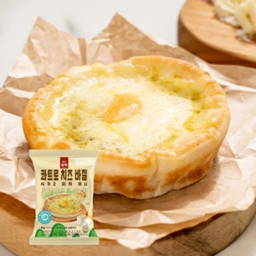 콰트로 치즈 바질 시카고 피자 미니 70g 간식 술안주 전자레인지 디저트 이미지