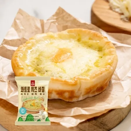 콰트로 치즈 바질 시카고 피자 미니 70g 간식 술안주 전자레인지 디저트 이미지