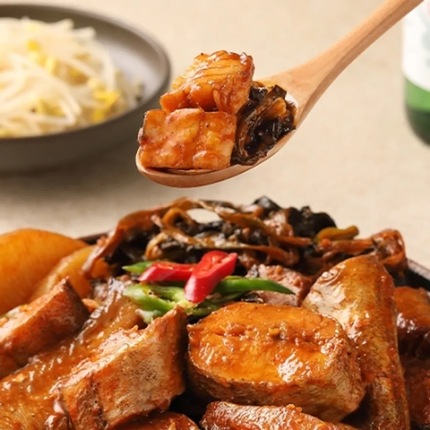 푸딩프렙 싱글 시래기 코다리찜 880g (2인분) 밀키트 술안주 식사 간편식 이미지