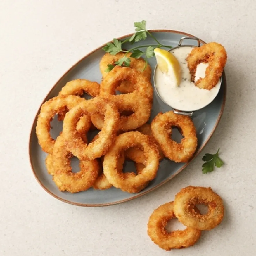 오징어링 튀김 1kg 술안주 간식 호프 도매 이미지