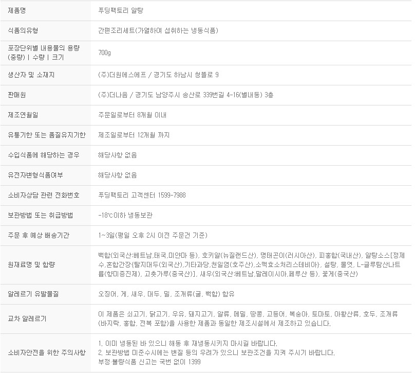 상품정보제공고시