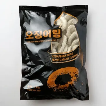 오징어링 튀김 1kg 술안주 간식 호프 도매