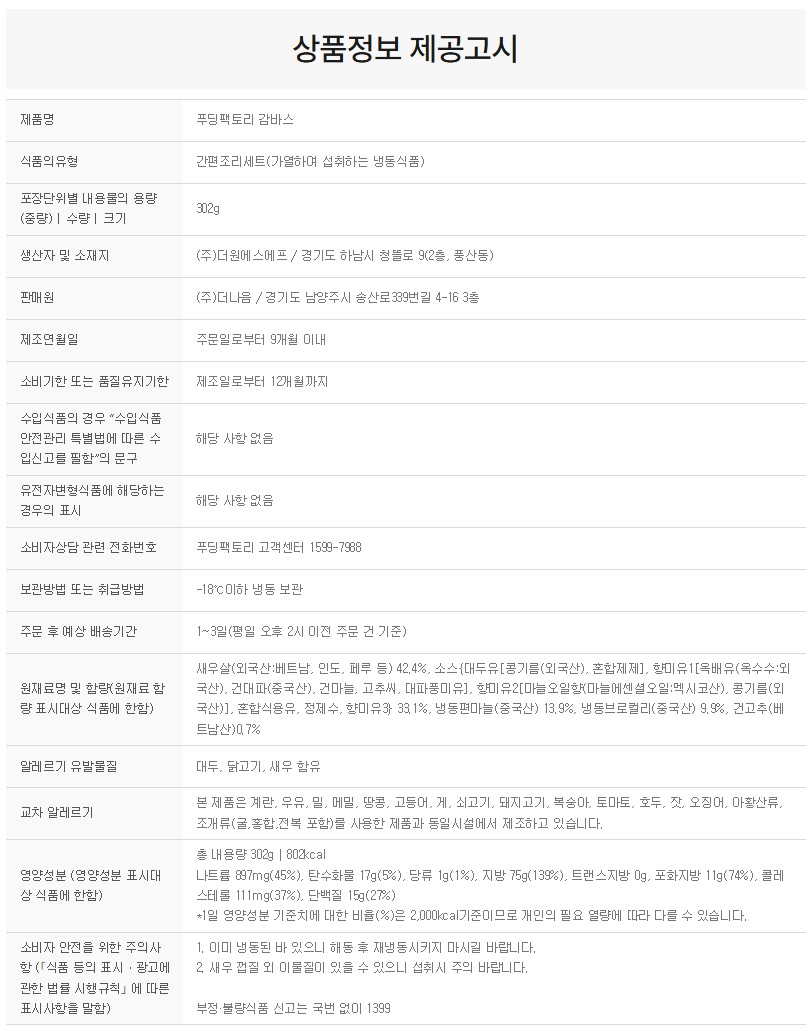 상품정보제공고시
