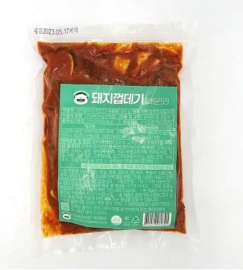 매콤 돼지껍데기 300g 껍데기 호프 술안주 밀키트 야식