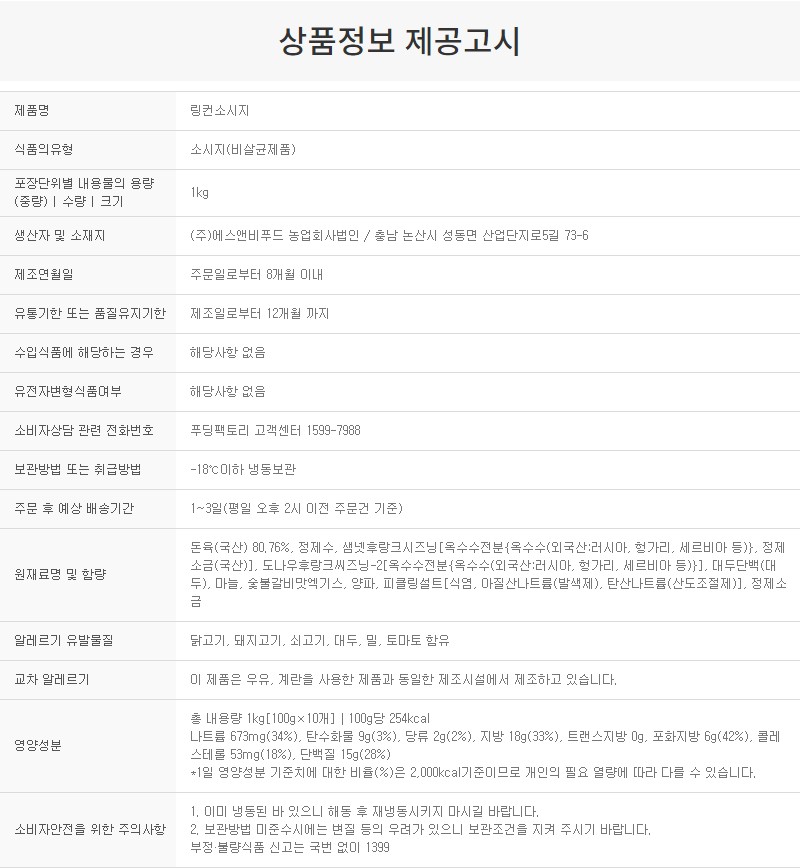 상품정보제공고시