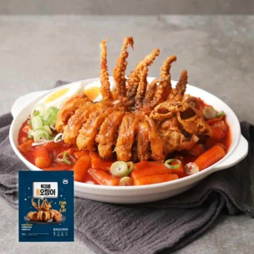 튀김용 불꽃 통오징어(3마리) 1kg_할인 간식 술안주 호프 야식 이미지