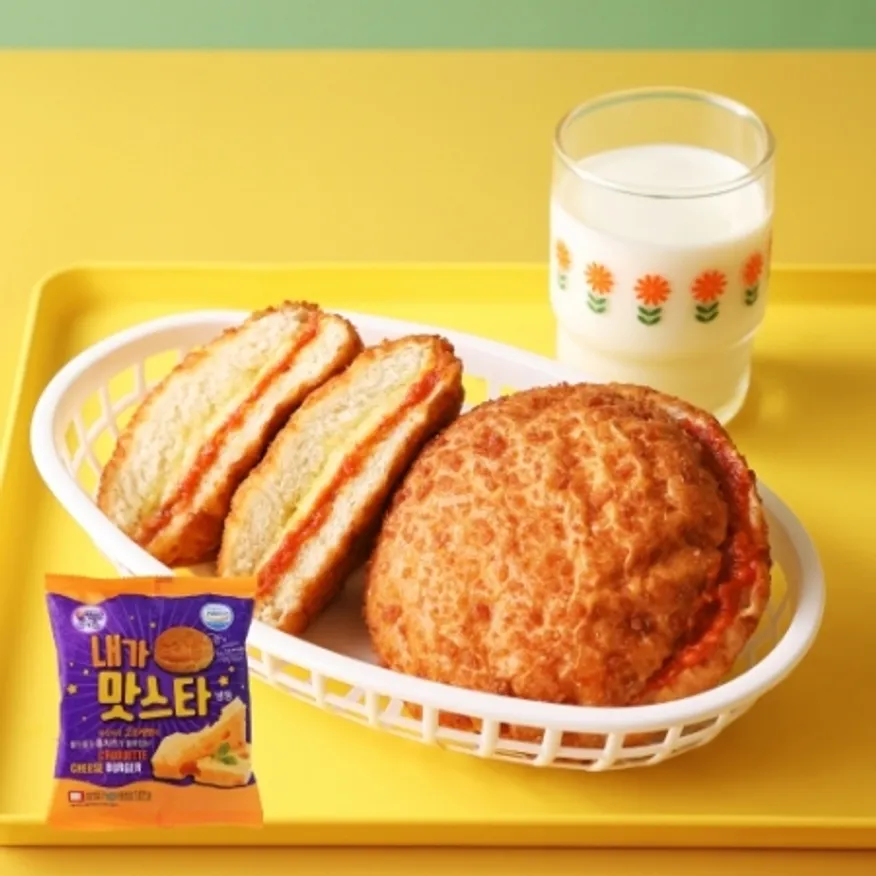 내가맛스타 130g 햄버거 간식 pc방 야식 이미지