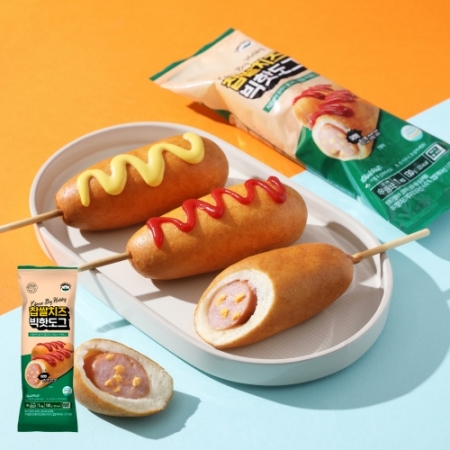 찹쌀치즈 빅핫도그 130g 핫도그 간식 캠핑 pc방 야식