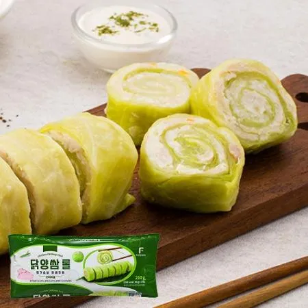 [펀쿡] 닭양쌈롤 210g(30g x 7pcs)_닭가슴살 양배추쌈 식단관리
