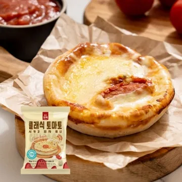 클래식 토마토 시카고 피자 미니 75g 간식 술안주 전자레인지 디저트