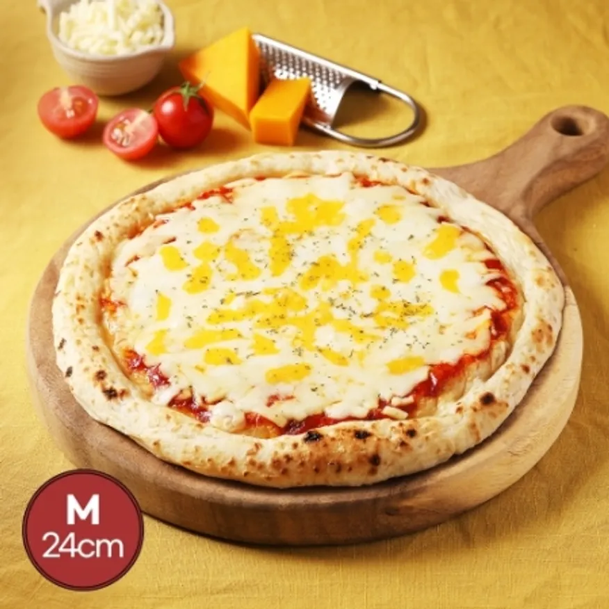 나폴리식 화덕 치즈 피자(M) 10인치 356g 술안주 호프 밀키트 간편식 간식 이미지
